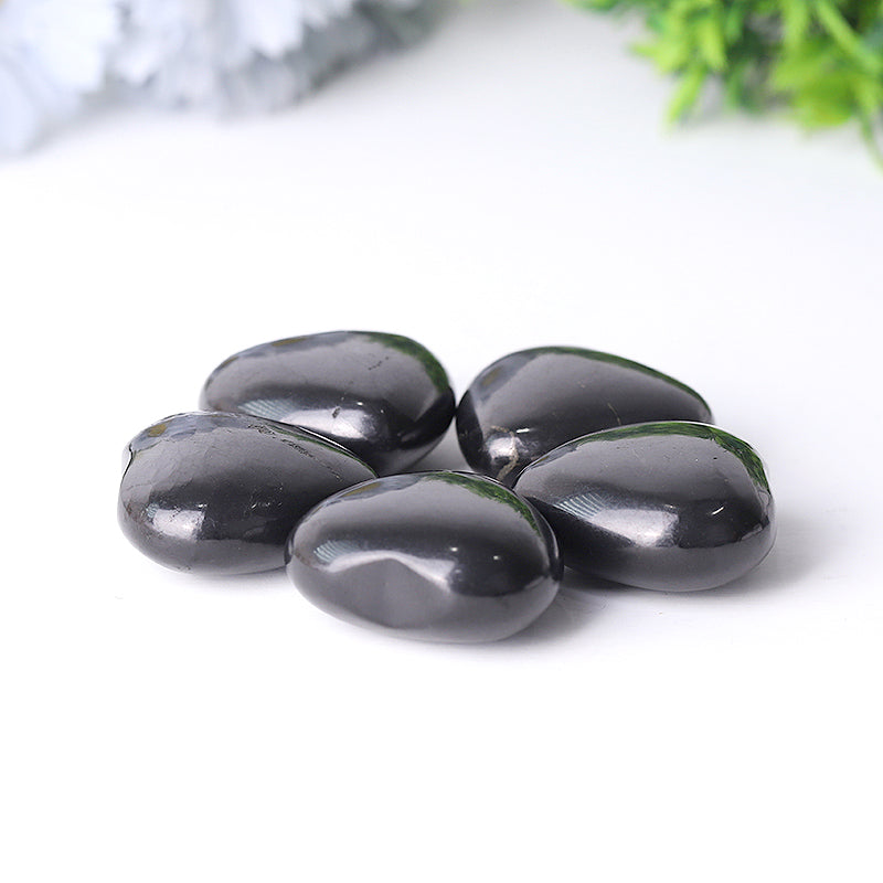 1.5 inch Shungite Heart Carving for Chakra Healing
