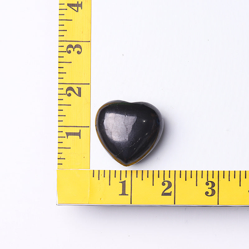 1.5 inch Shungite Heart Carving for Chakra Healing