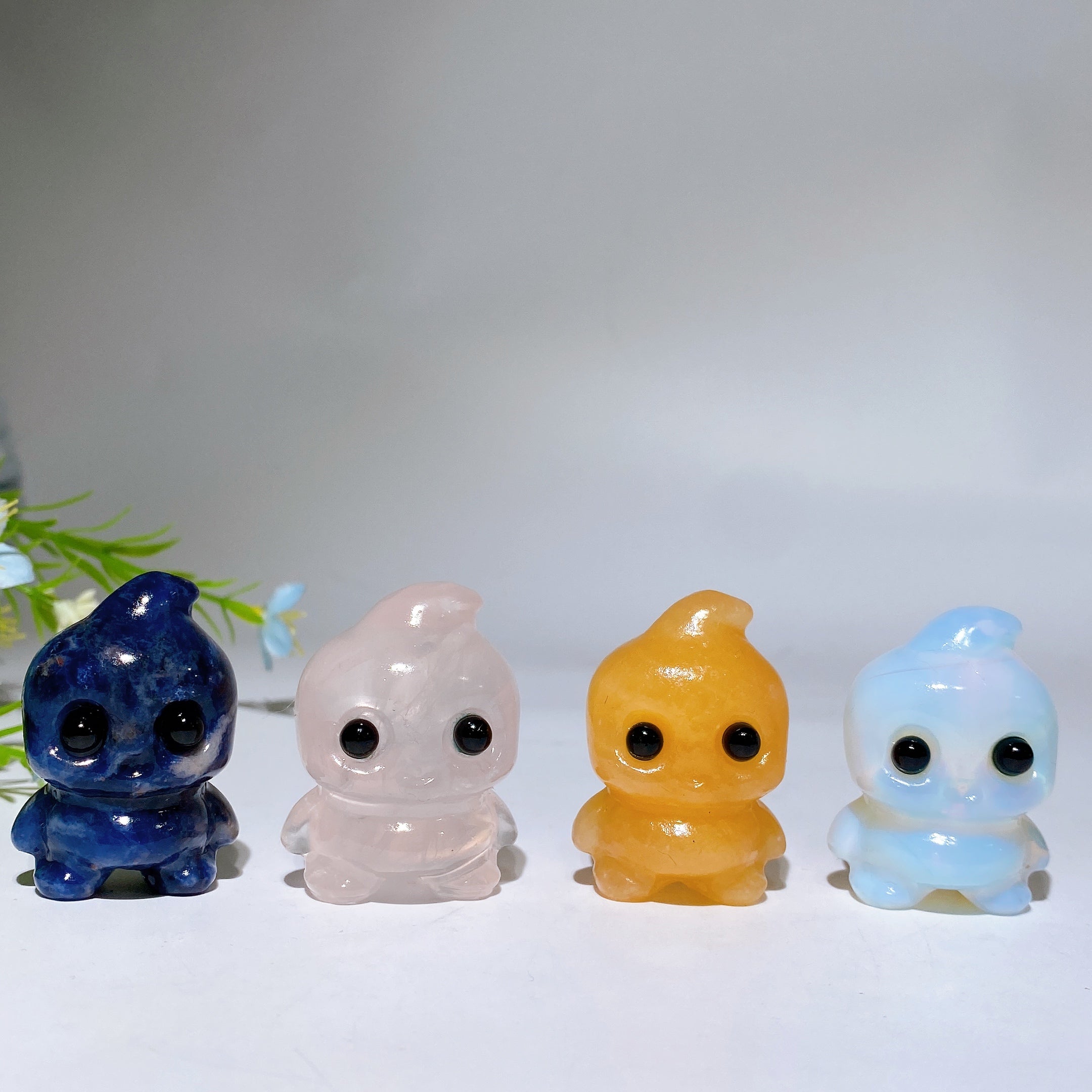 1.6 Inch Crystal Baby Ghost Figurine Healing Carving