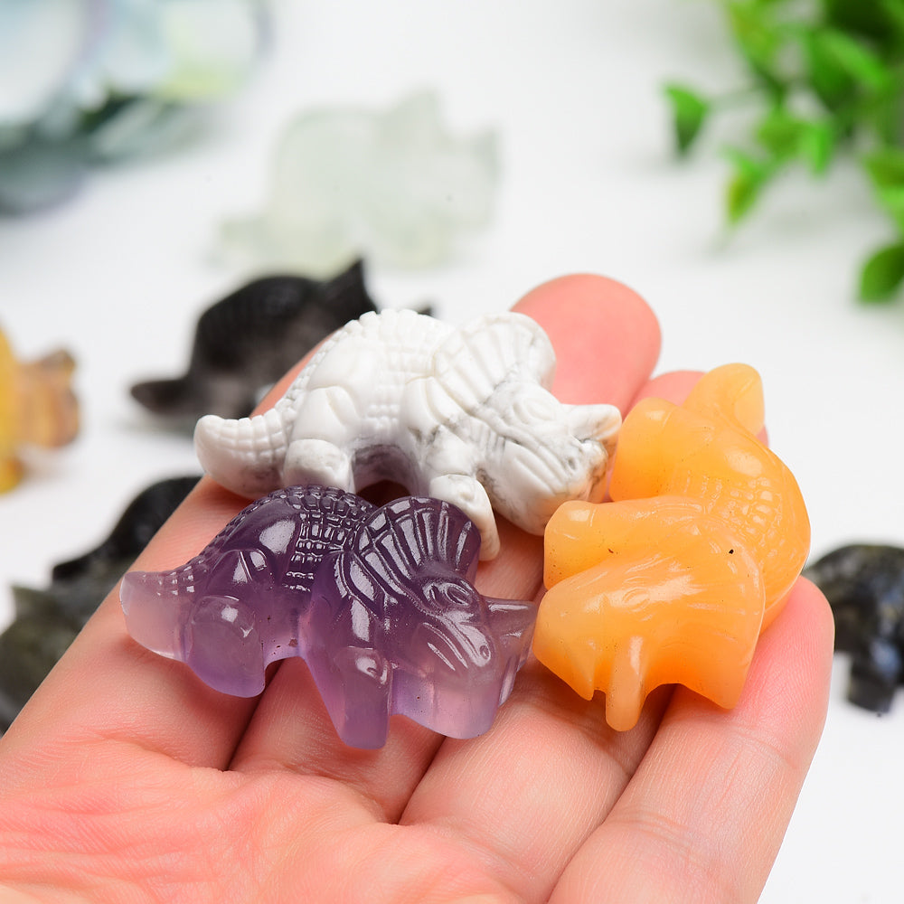 1.6 inch Mixed Crystal Dinosaur Figurine for Healing