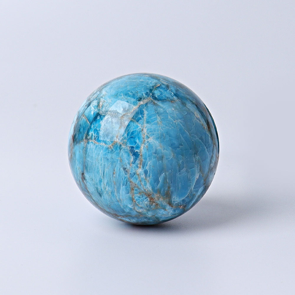 1.7 inch Blue Apatite Crystal Healing Sphere for Energy