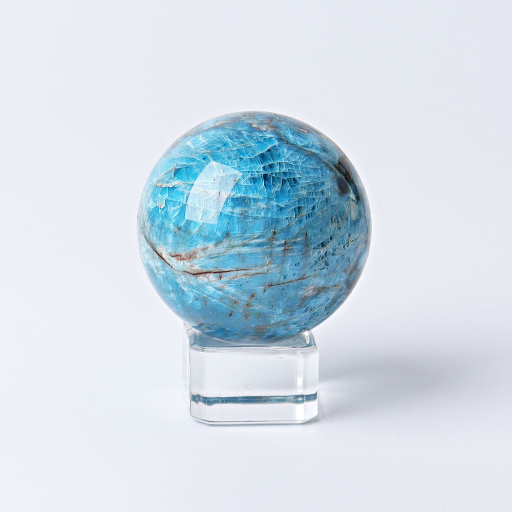 1.7 inch Blue Apatite Crystal Healing Sphere for Energy
