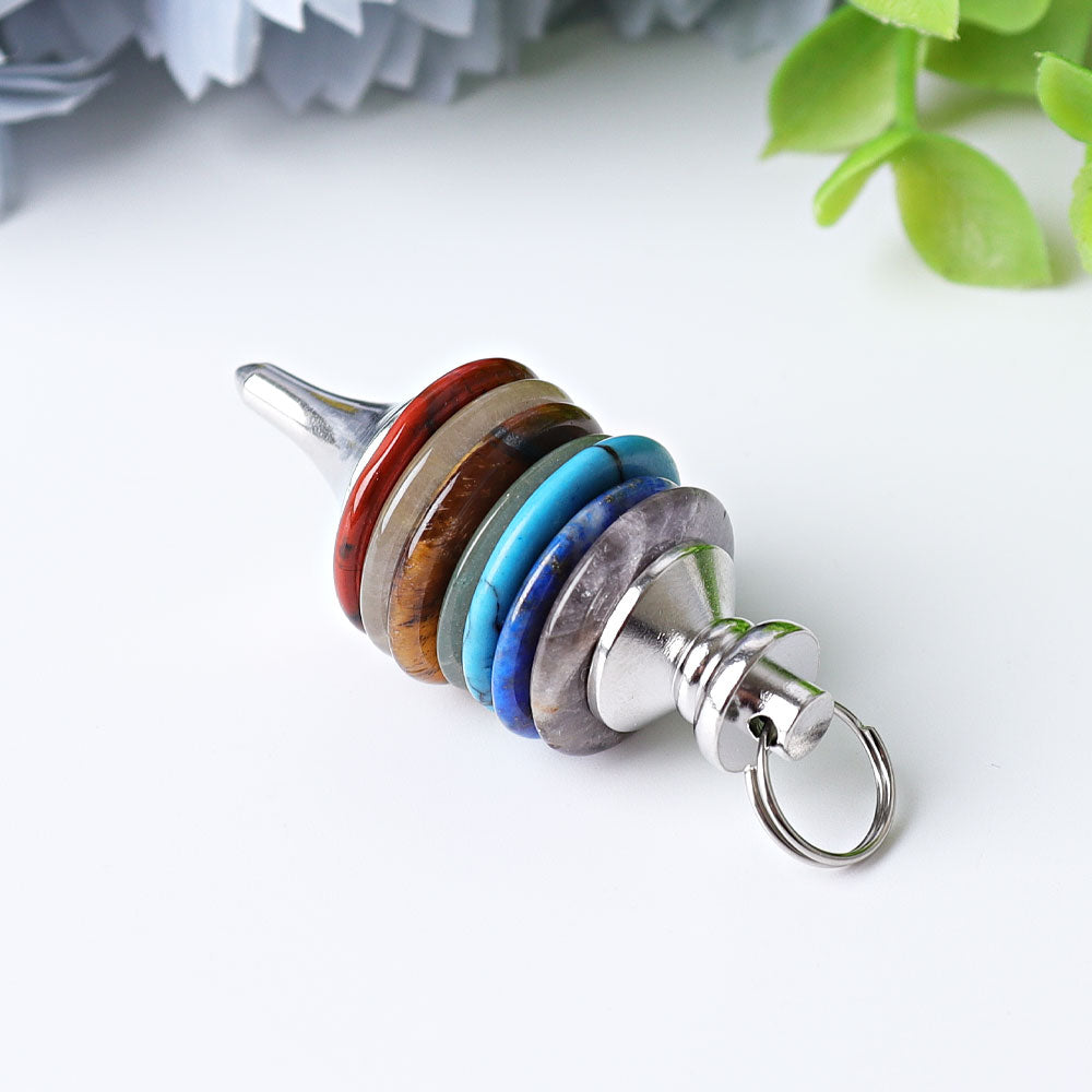 1.7 inch Chakra Crystal Healing Pendulum for Energy Balance