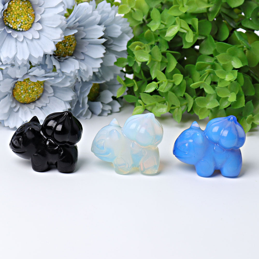 1.8-inch Crystal Bulbasaur Figurine Carvings