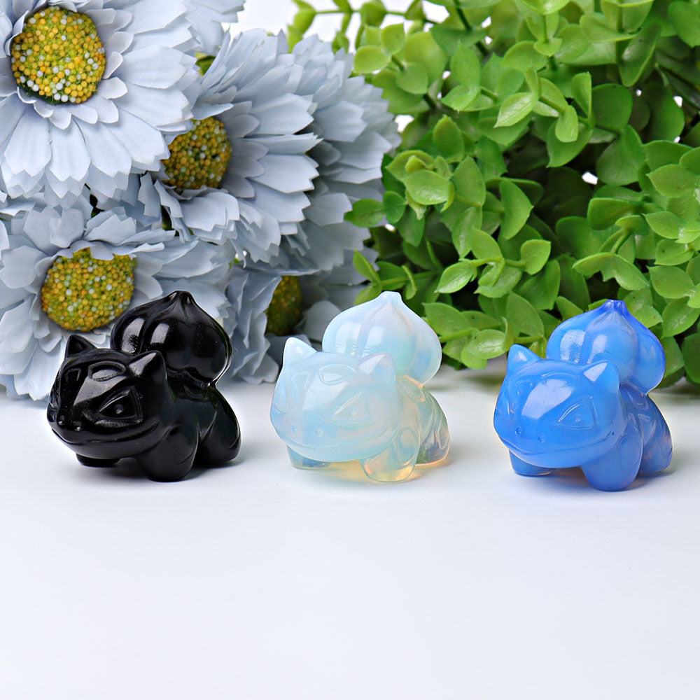 1.8-inch Crystal Bulbasaur Figurine Carvings