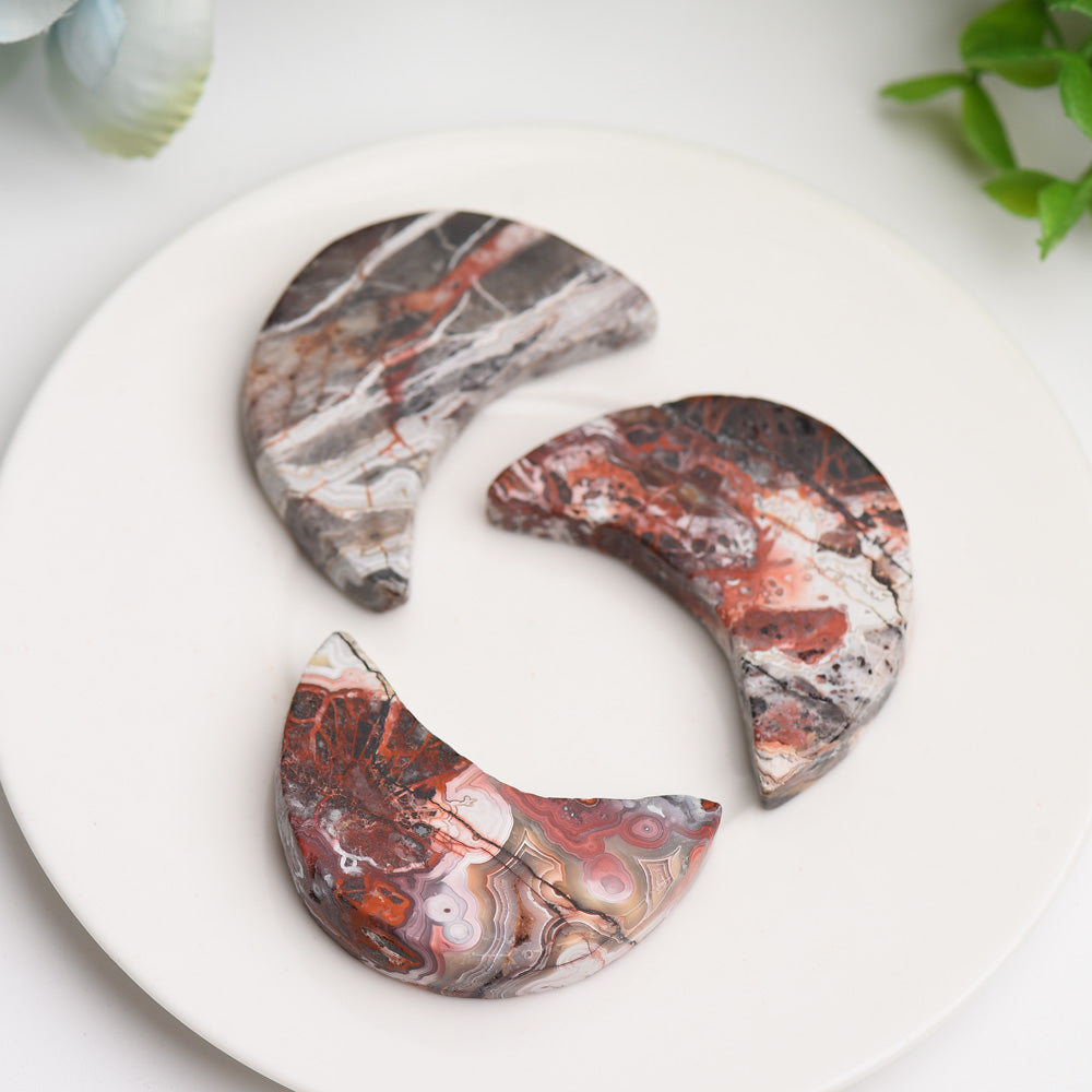 1.8 Inch Mexican Onyx Moon Crystal Carving for Healing