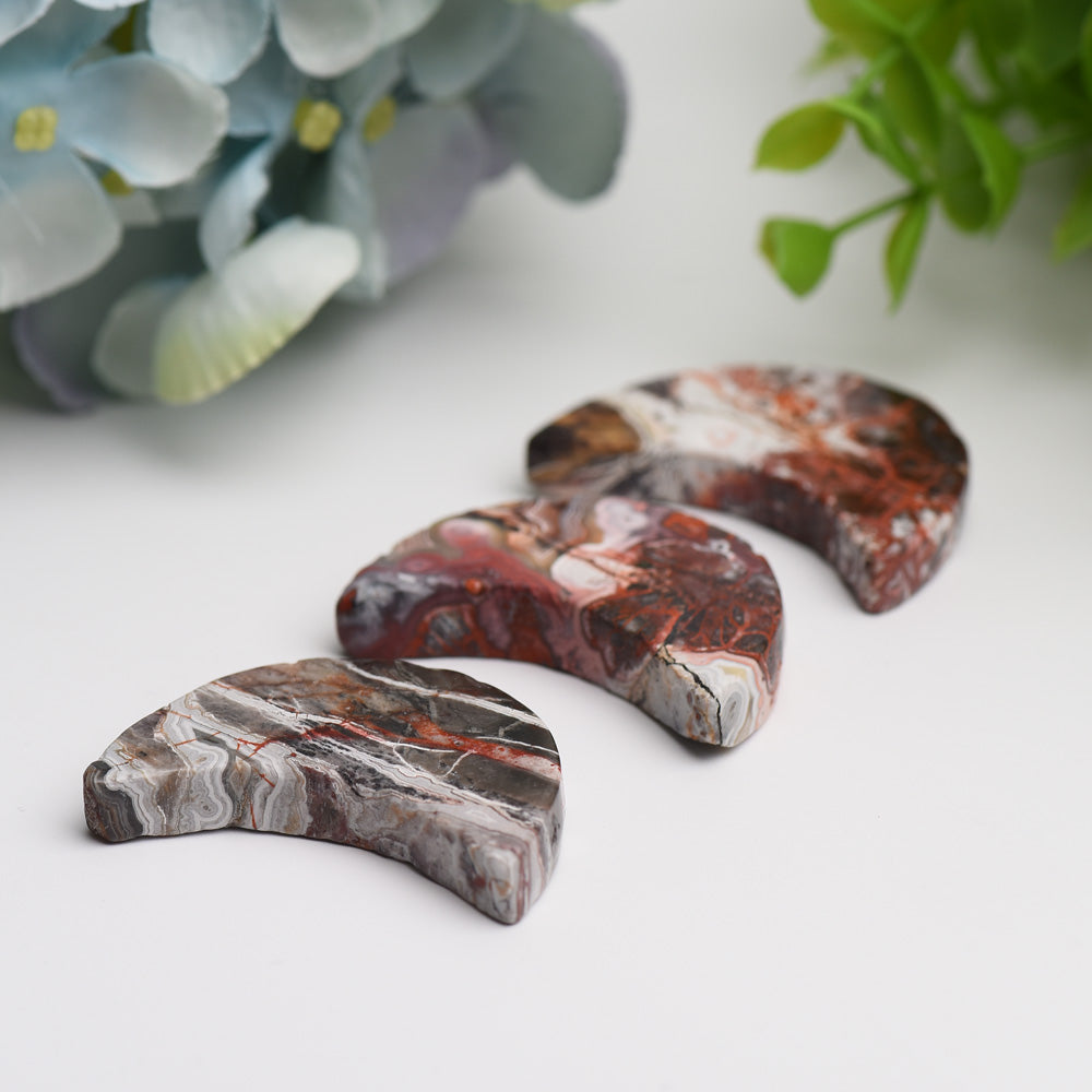 1.8 Inch Mexican Onyx Moon Crystal Carving for Healing