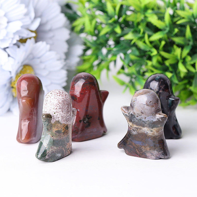 1.8 inch Ocean Jasper Ghost Crystal Figurine for Healing