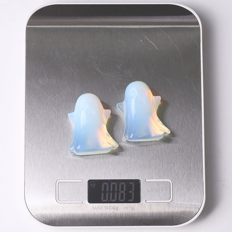 1.8 Inch Opalite Ghost Crystal Figurine for Halloween Décor