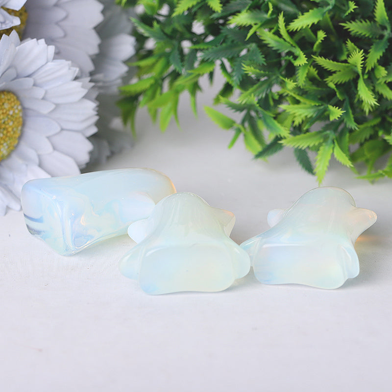 1.8 Inch Opalite Ghost Crystal Figurine for Halloween Décor
