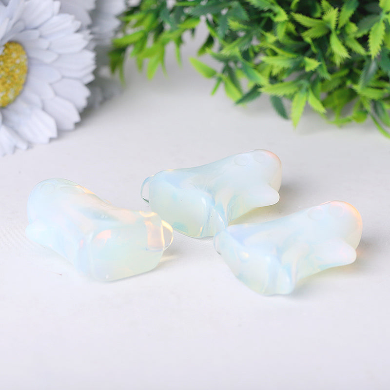 1.8 Inch Opalite Ghost Crystal Figurine for Halloween Décor
