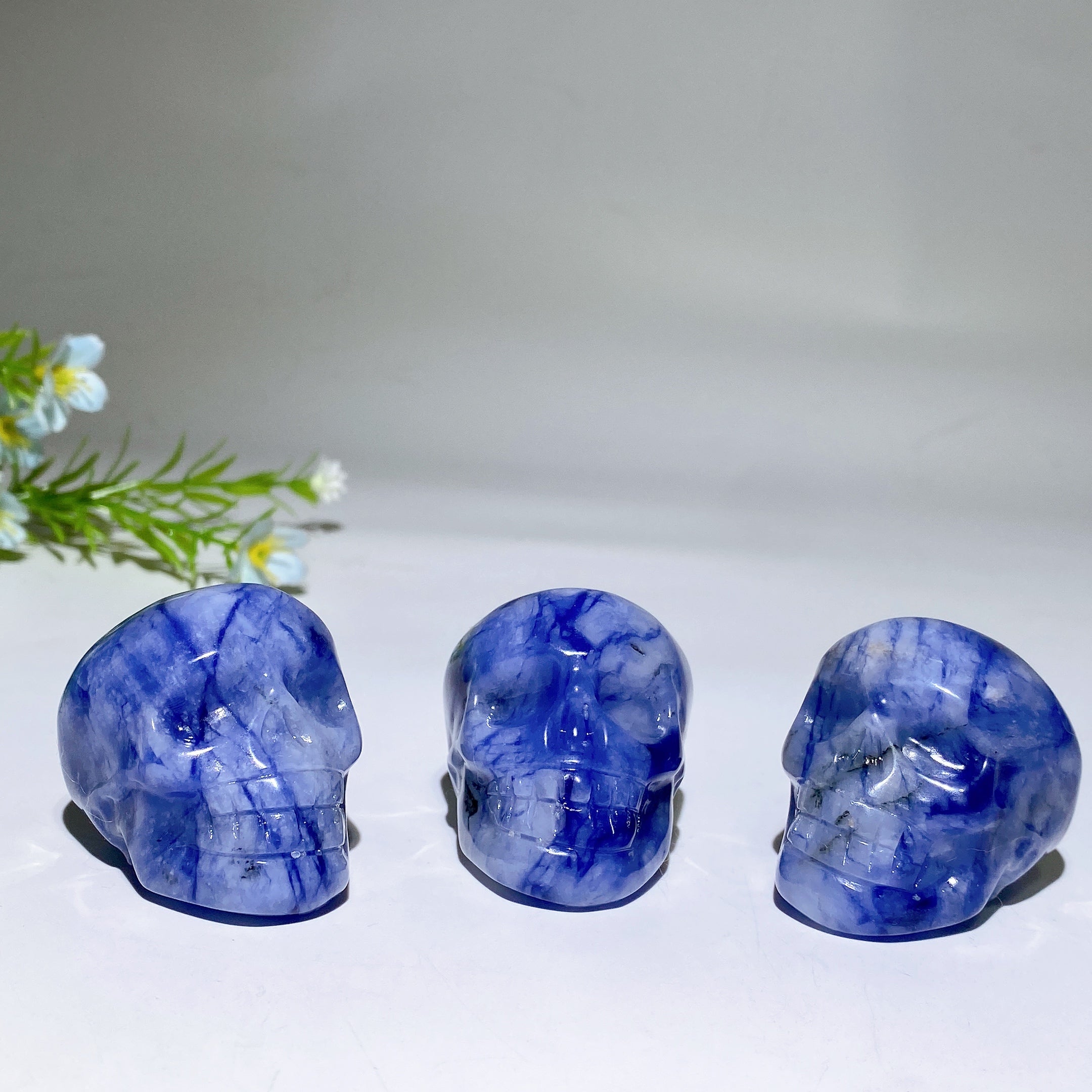 1.8 Inch Sodalite Crystal Skull Carving for Healing