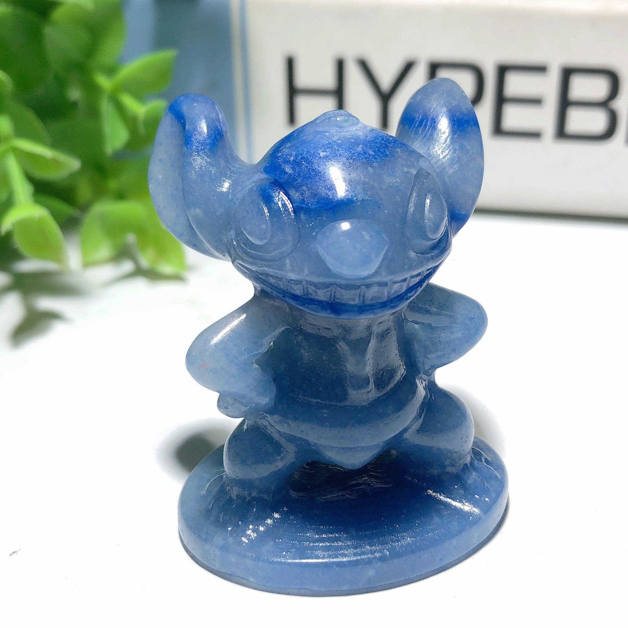 1.9-2.1 inch Blue Aventurine Carved Crystal Healing Stone