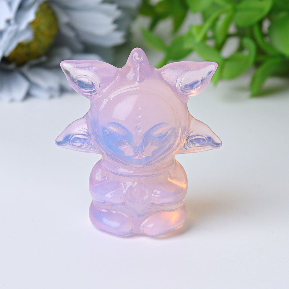 1.9 inch Blue Opalite Crystal Figurine for Healing