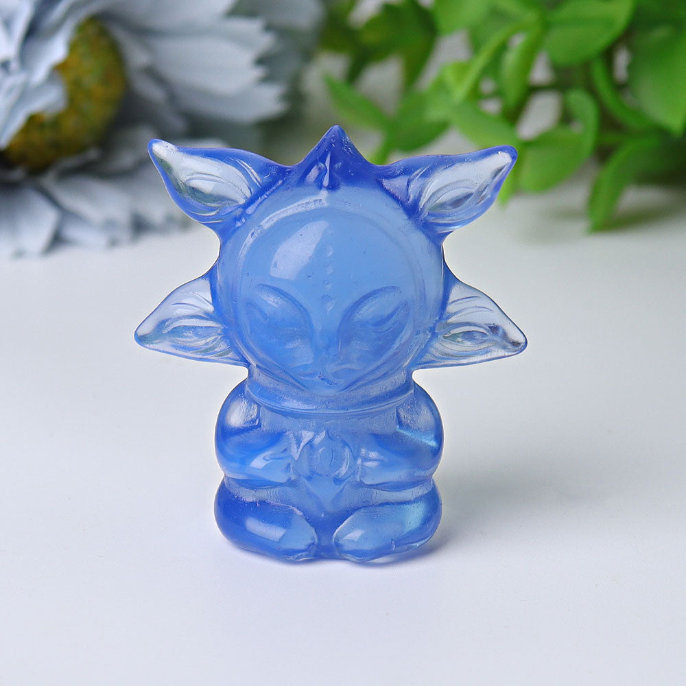 1.9 inch Blue Opalite Crystal Figurine for Healing