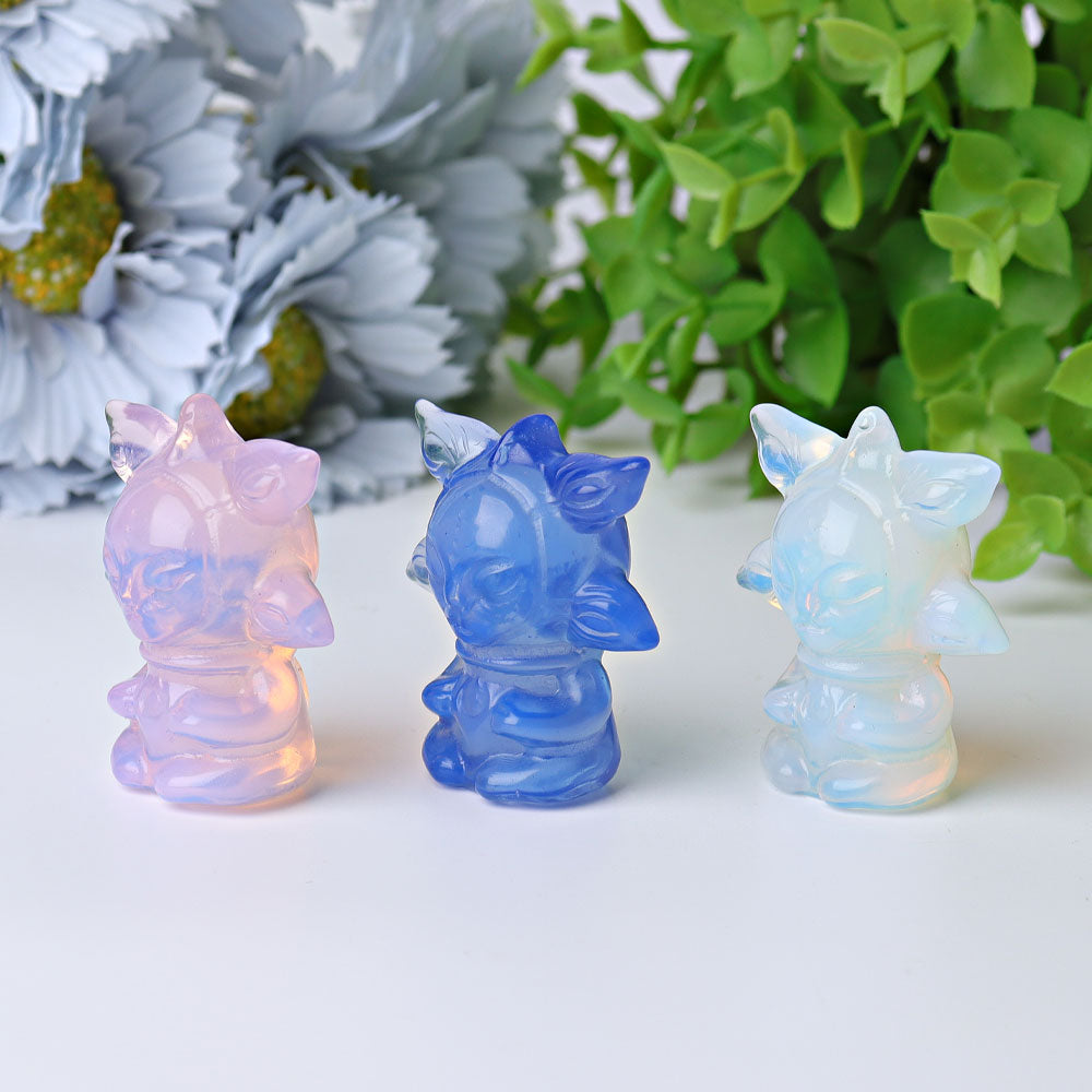 1.9 inch Blue Opalite Crystal Figurine for Healing