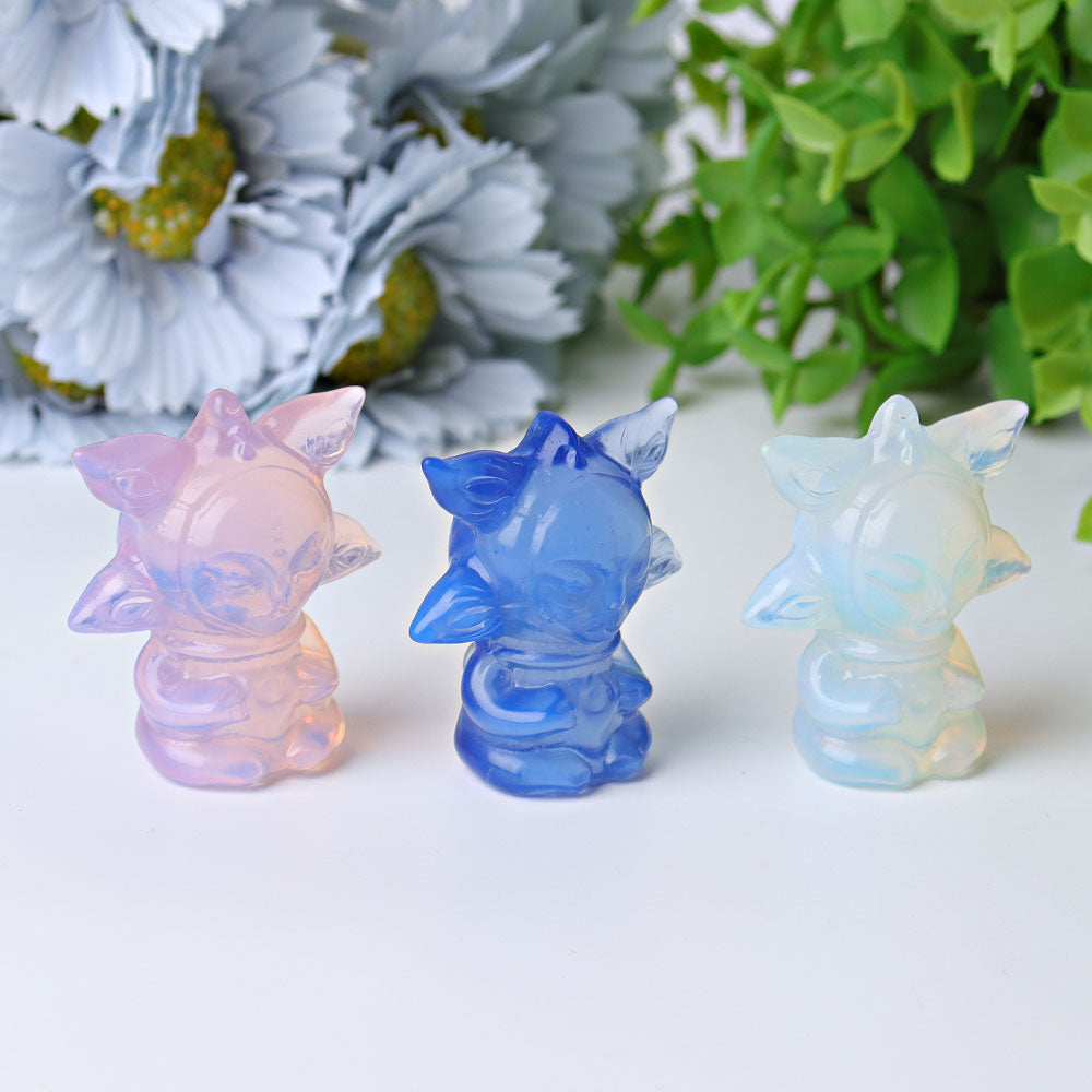 1.9 inch Blue Opalite Crystal Figurine for Healing