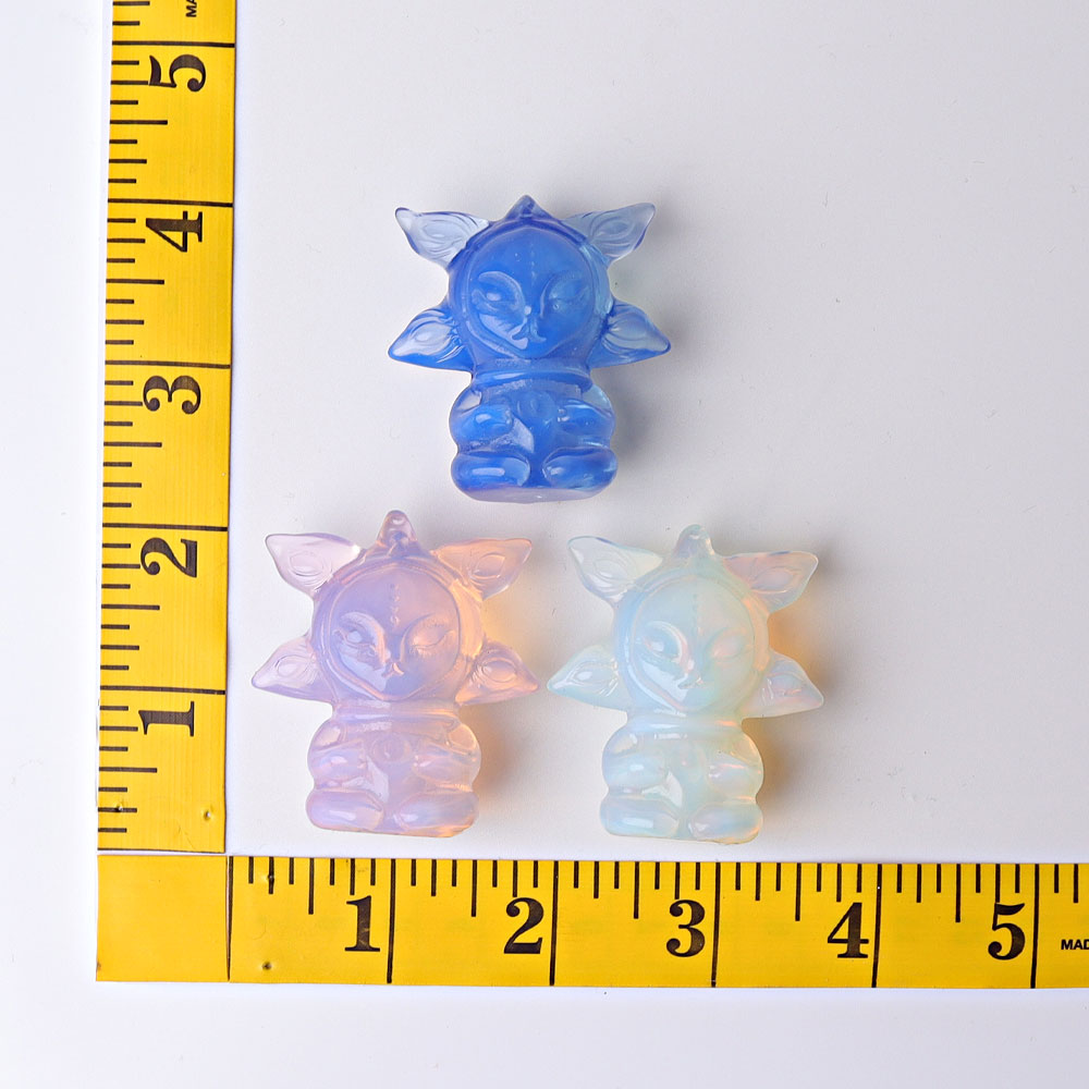 1.9 inch Blue Opalite Crystal Figurine for Healing