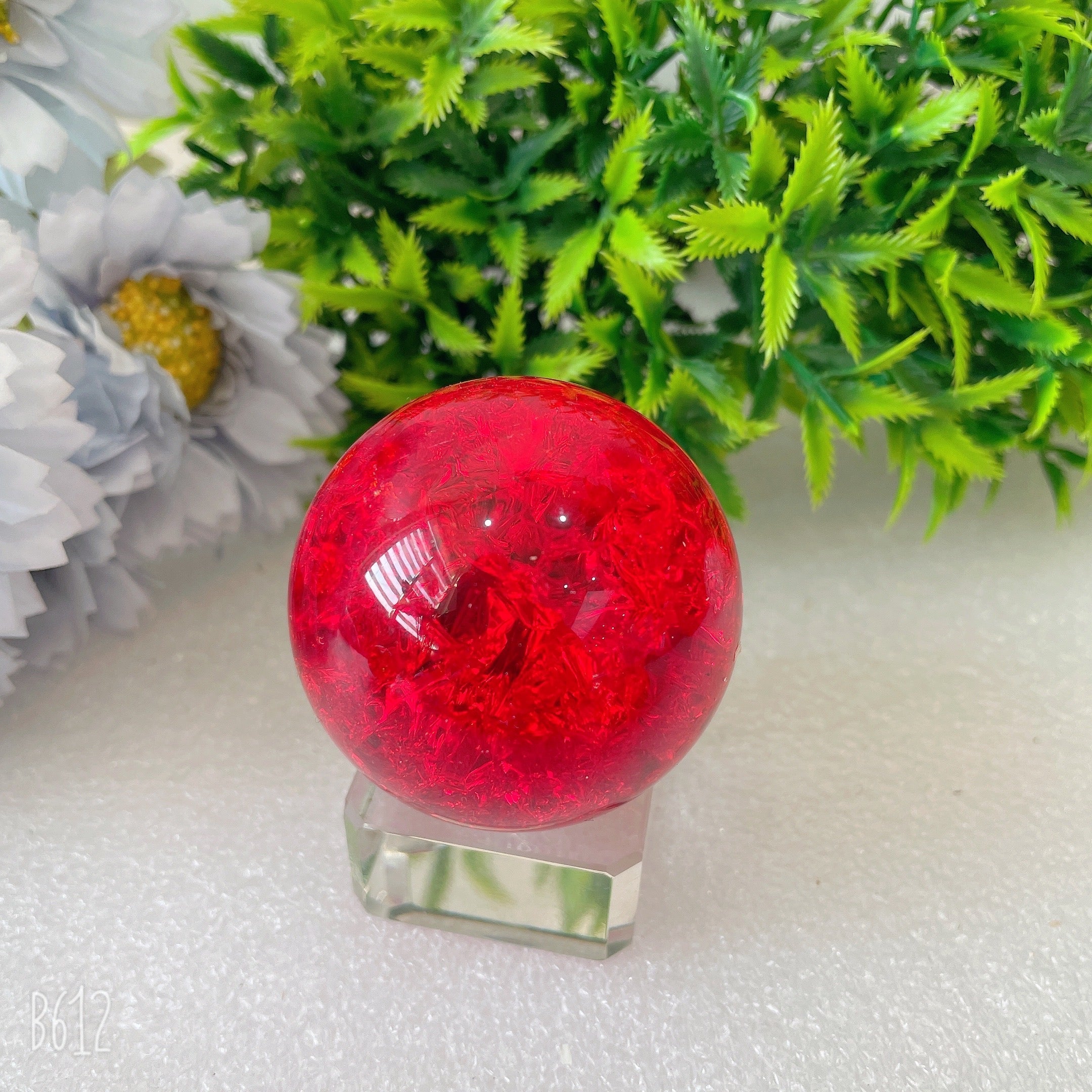 1.9 inch Crack Glass Crystal Sphere for Energy Healing