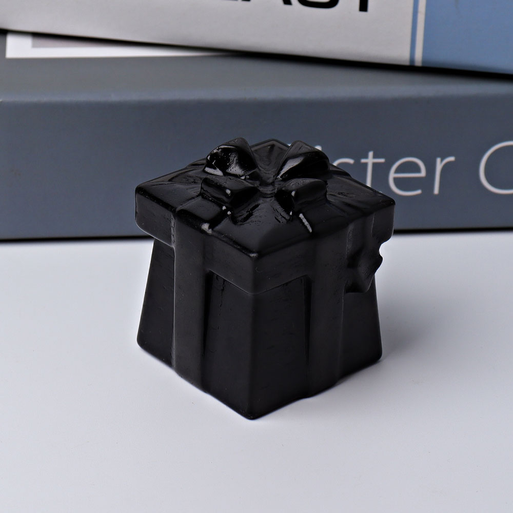 1.9 inch Crystal Gift Box Carvings for Spiritual Harmony