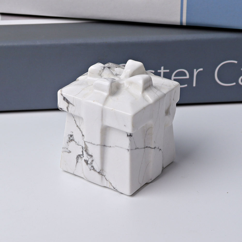 1.9 inch Crystal Gift Box Carvings for Spiritual Harmony