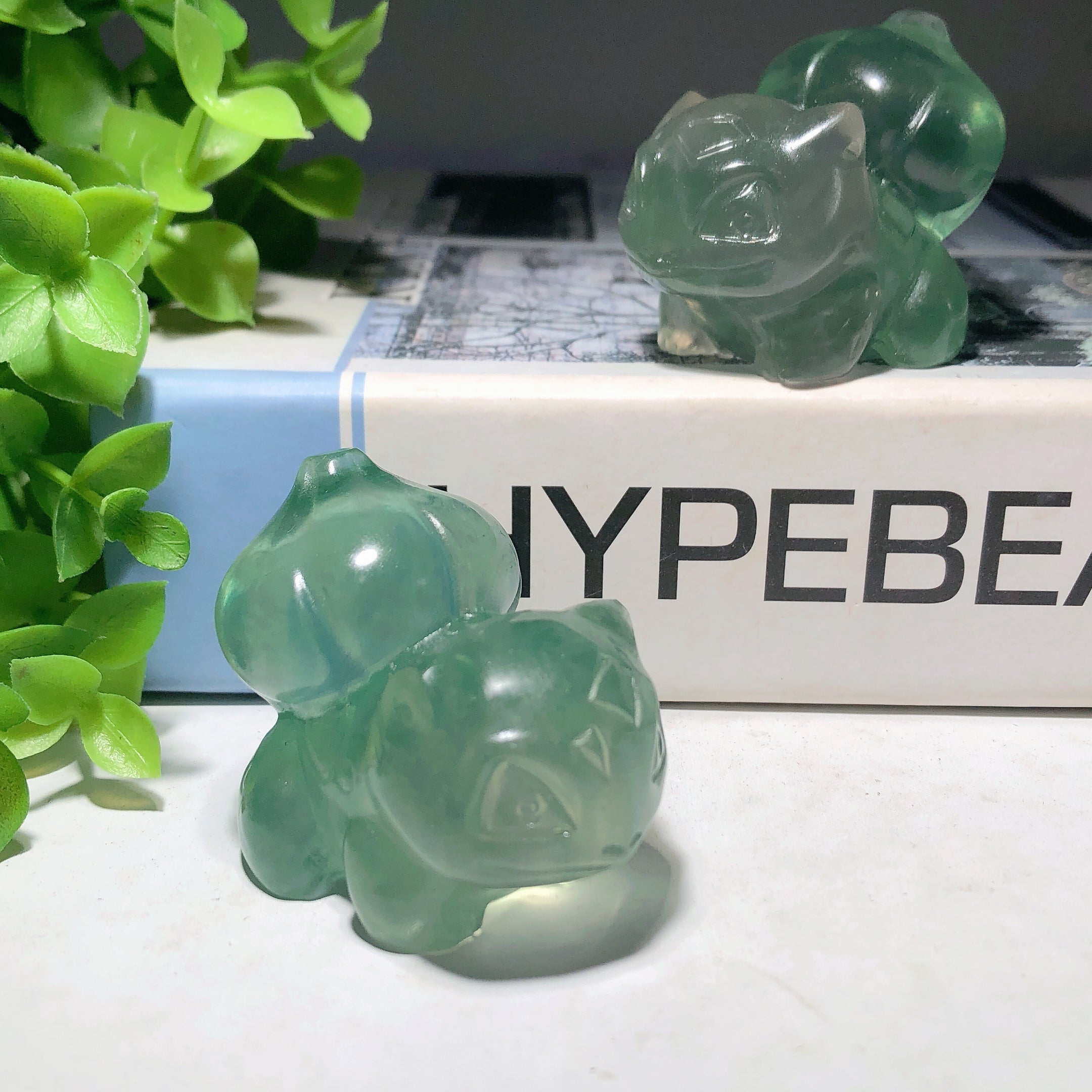 1.9 Inch Green Fluorite Carved Animal Figurine Crystal Healing