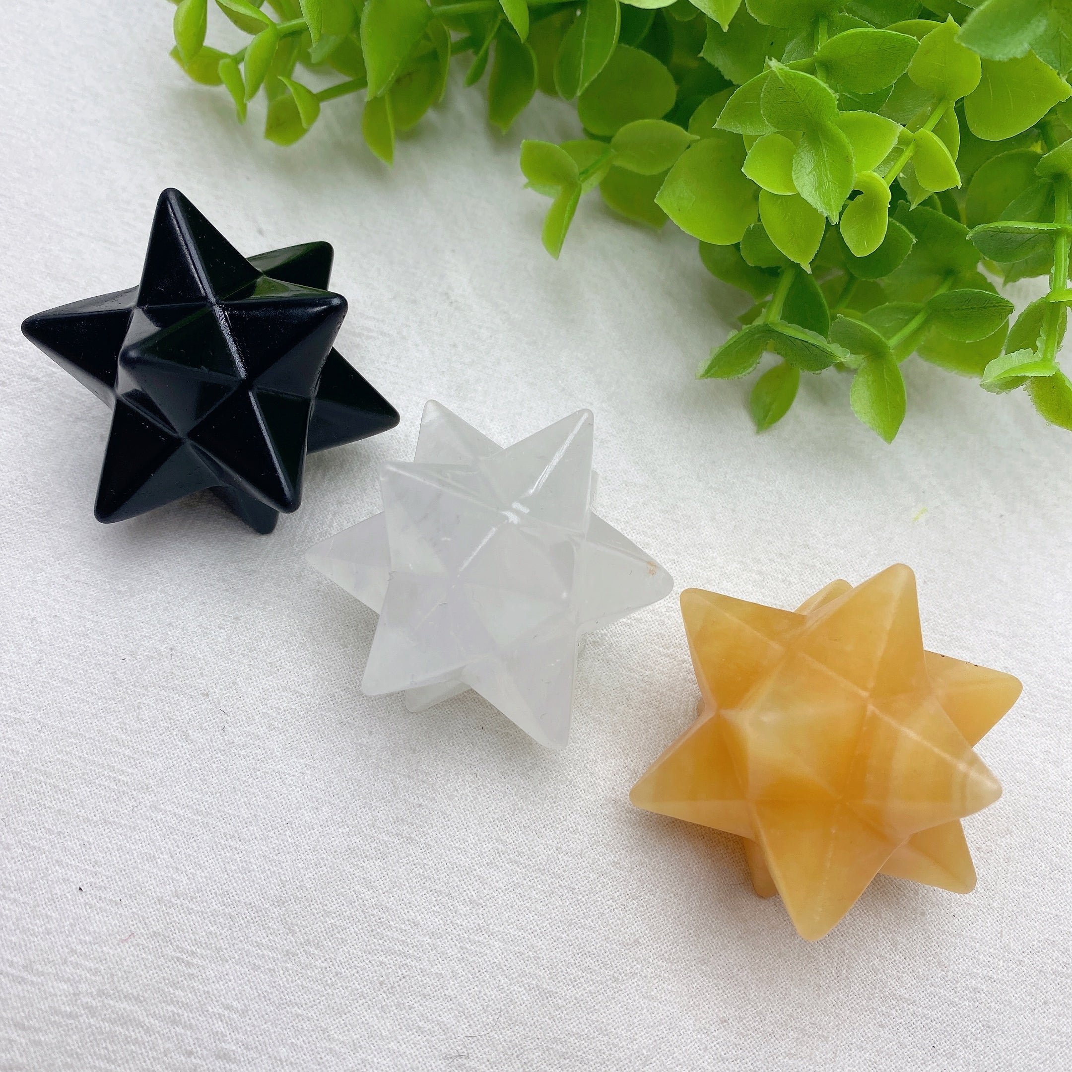 1.9 inch Mixed Crystal Merkaba Figurine for Healing