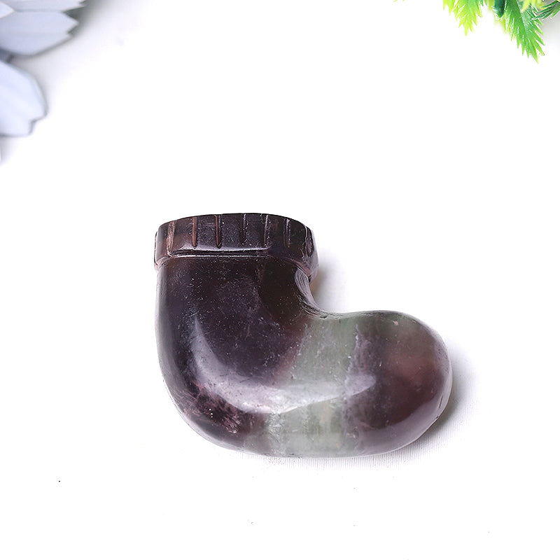 1.9 Inch Purple Mica Crystal Sock Carving