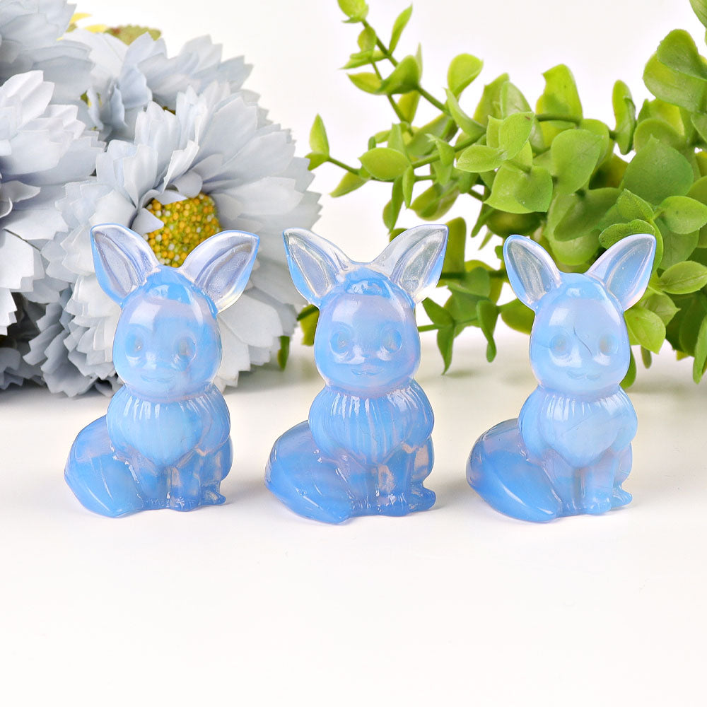 1.95-inch Blue Opalite Crystal Figurine Carving