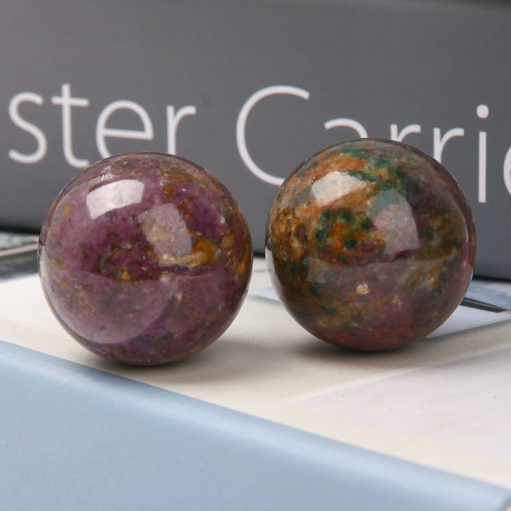 1 inch Ocean Jasper Mini Sphere for Energy Healing