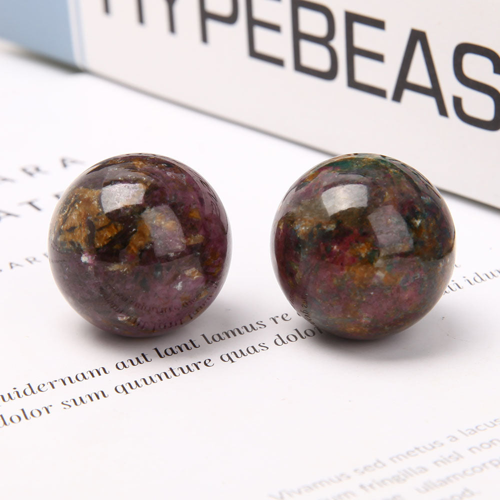 1 inch Ocean Jasper Mini Sphere for Energy Healing