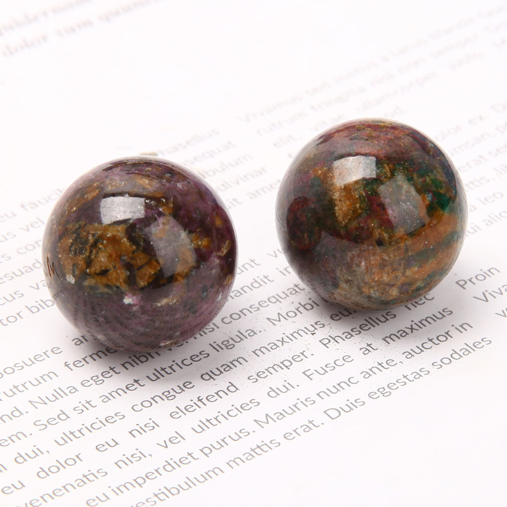 1 inch Ocean Jasper Mini Sphere for Energy Healing
