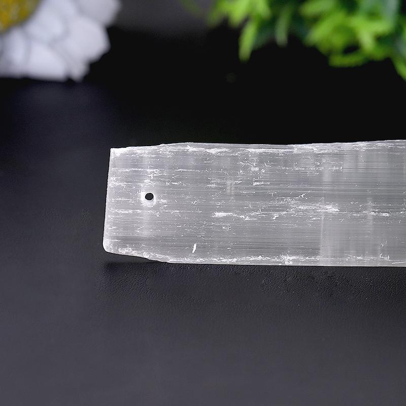 10.5" Selenite Chakra Crystal Wand