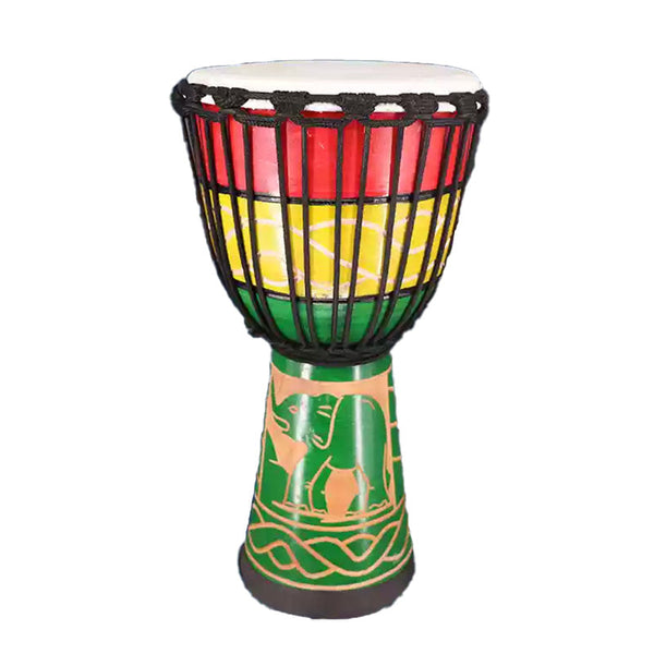 Djembe Tamburo Elefante 40cm - Tamburo Bongo Africano Decorativo - Foto 6