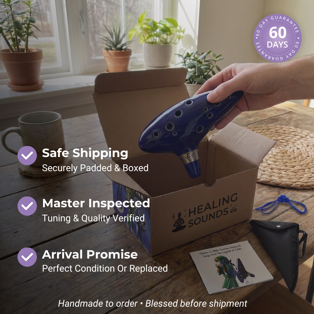 10-Hole Ceramic Xun F Key Chinese Instrument