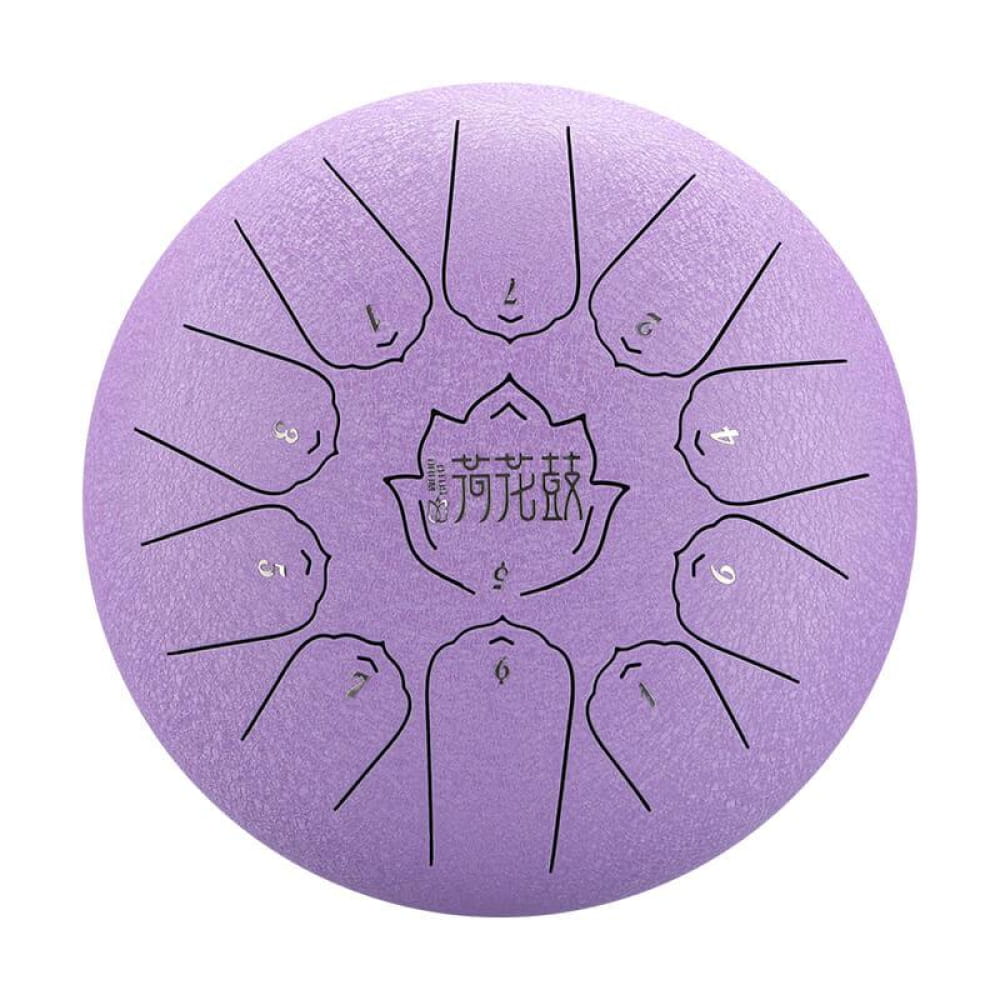 10-Inch Carbon Steel Tongue Drum - 11 Notes in C Major