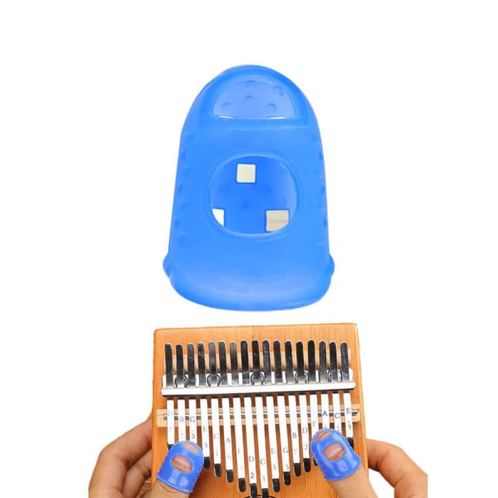 10 Pc Silicone Finger Guards for String Instruments - Dark Blue / XS Kalimba Accessories - On sale