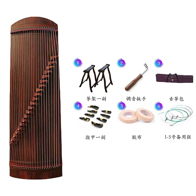 100Cm Portable Small Guzheng 21 Strings Handmade Paulownia Wood Zither Beginner Guqin Gifts Traditional Chinese Music Instrument