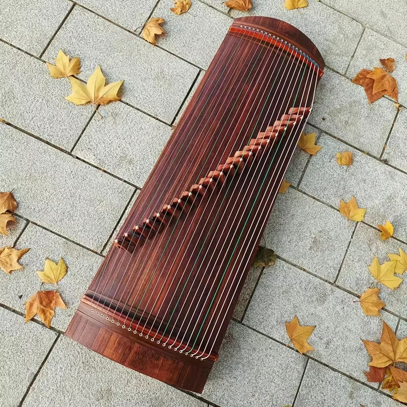 Traditional Chinese Guzheng Zither with 21 strings made of Paulownia wood