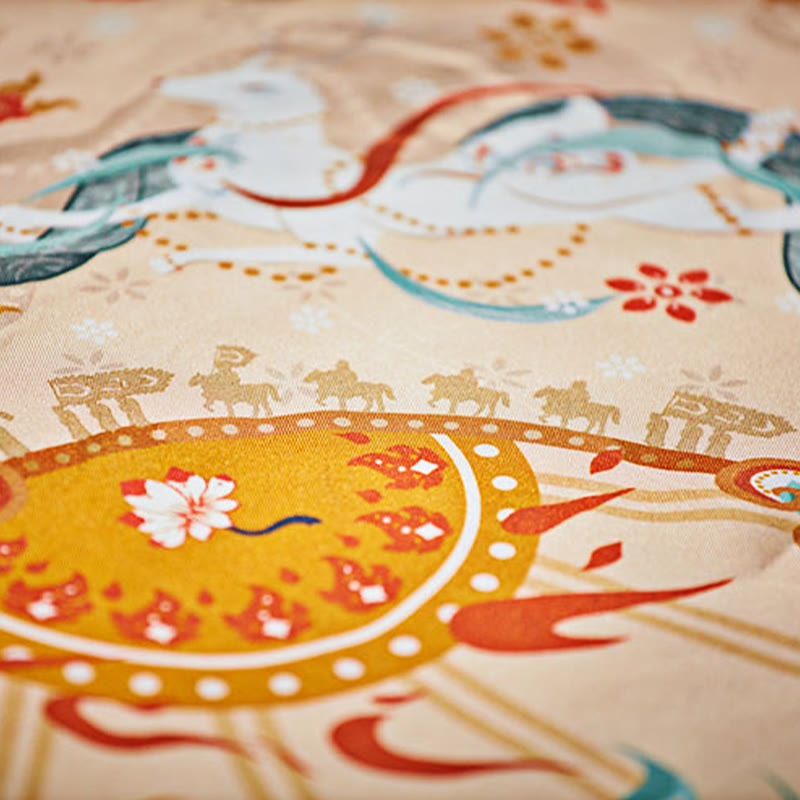 100% Mulberry Silk Scarf Inspired by Riyue Mountain | Tibetan Scarves