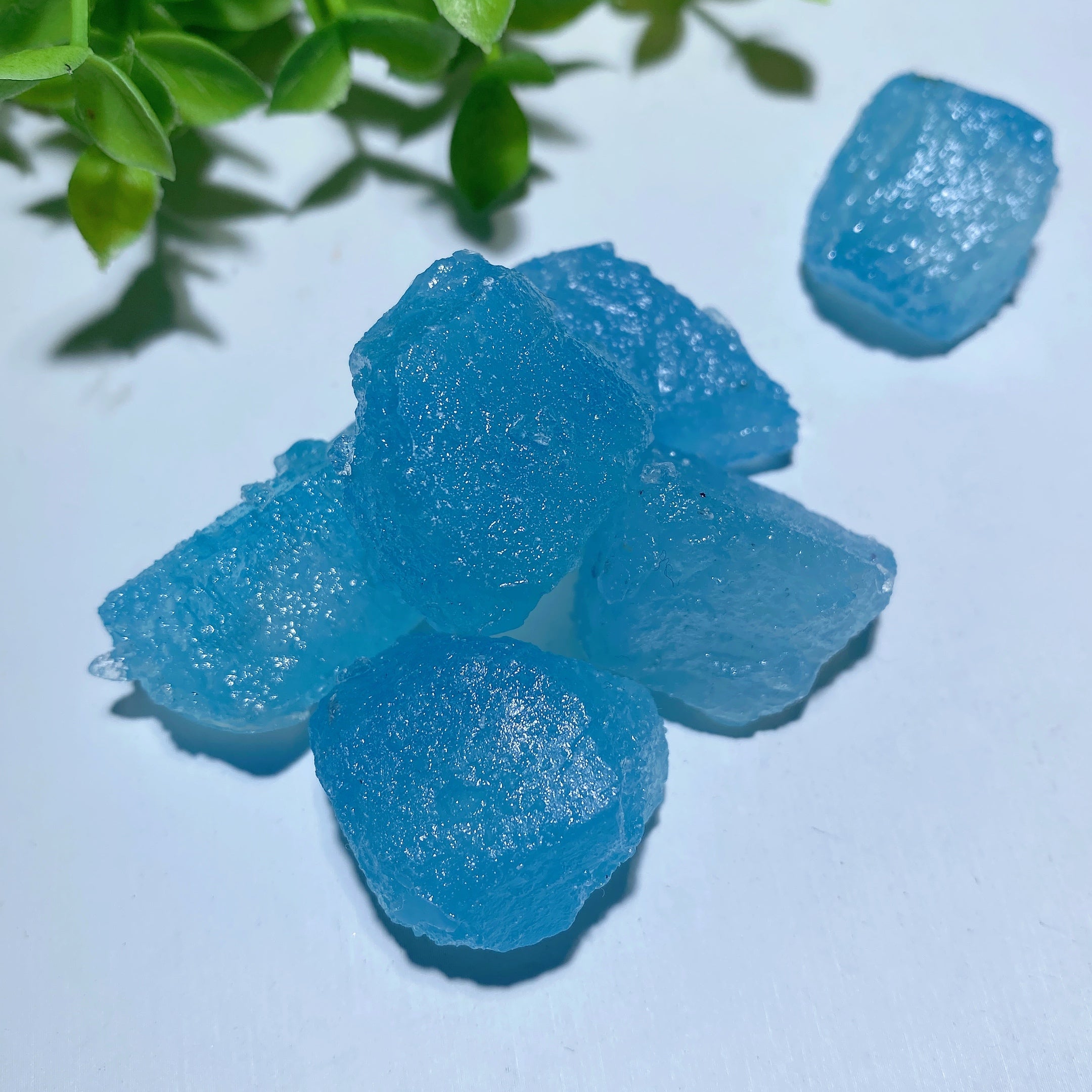 100g Aquamarine Raw Crystal Chunks 20-40mm Healing Stones