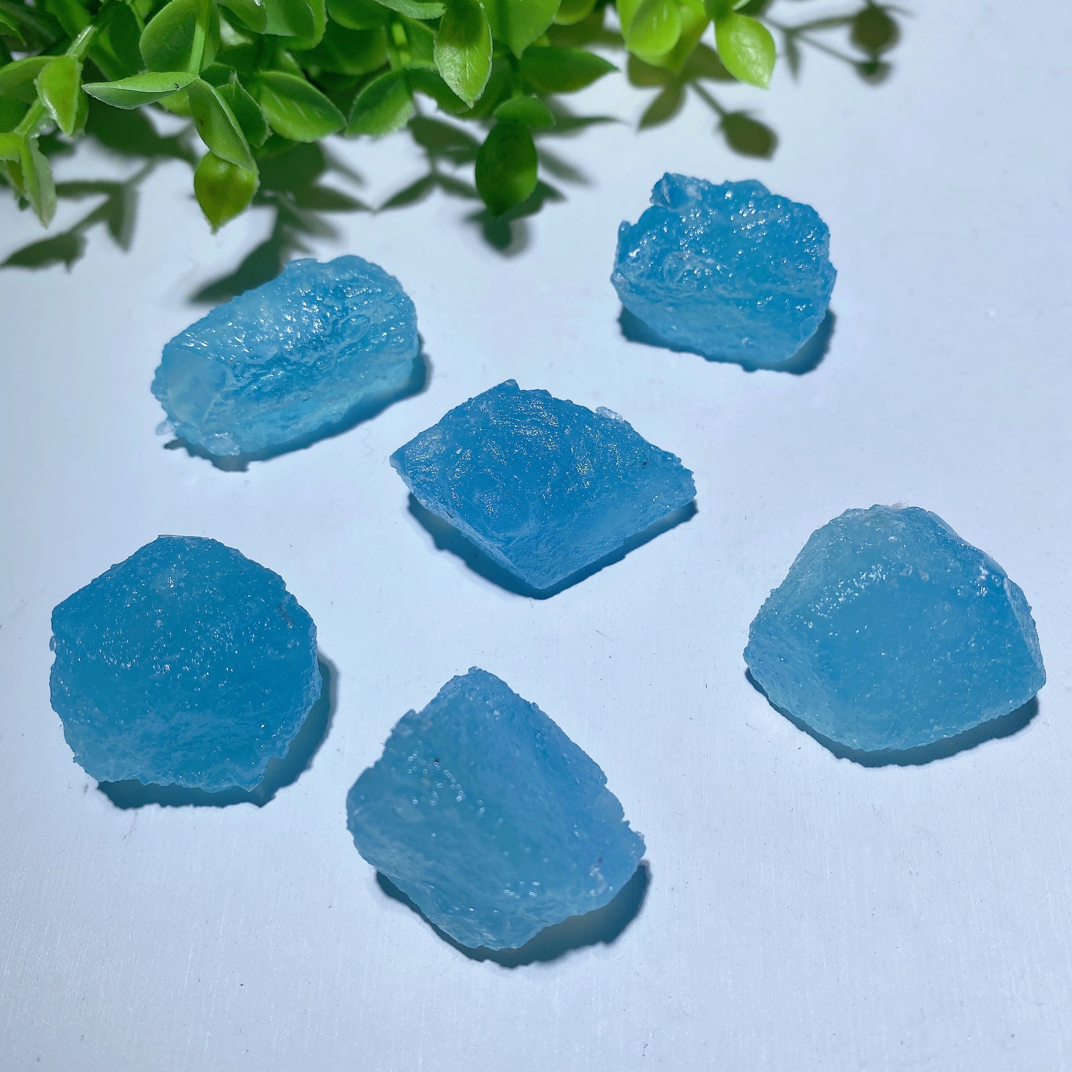 100g Aquamarine Raw Crystal Chunks 20-40mm Healing Stones