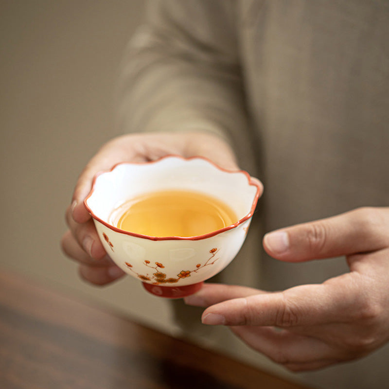 White Porcelain Gaiwan Set for Zen Decor & Tea Rituals