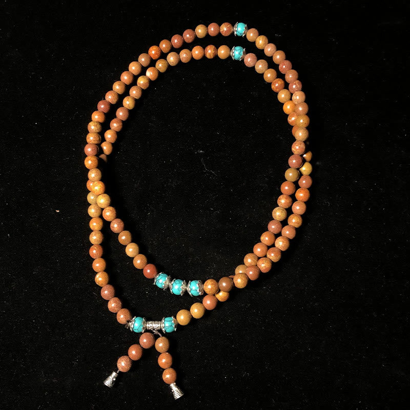 108 Bead Bian Stone Healing Mala Bracelet for Balance & Protection