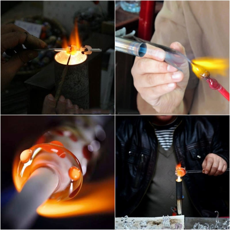 108 Bead Liuli Glass Mala Bracelet with Chinese Zodiac Charms