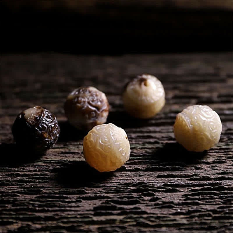 108 Bead Yak Bone Mala Bracelet for Strength and Balance