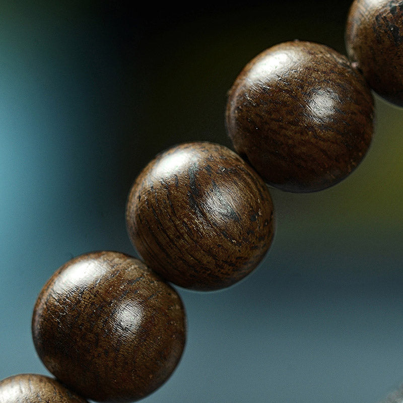 108 Beads Agarwood Meditation Bracelet 6mm & 8mm