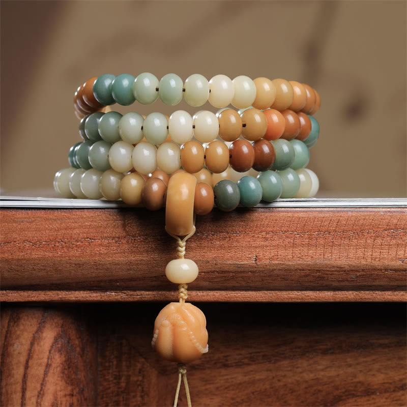 108 Beads Bodhi Seed Mala Bracelet for Meditation Peace