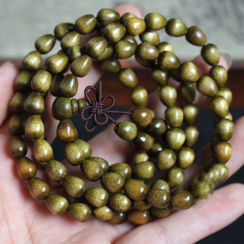 108 Beads Phoebe Zhennan Wood Protection Mala Bracelet