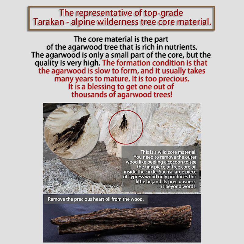 108 Beads Tarakan Agarwood Wood Mala Bracelet for Protection